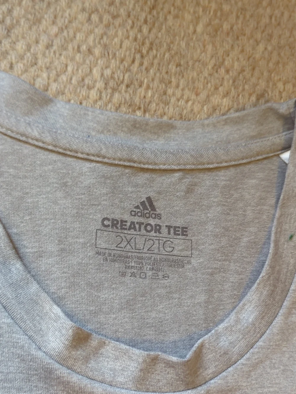 Mens Adidas Mario Lemieux Hockey Camp T Shirt Size XXL Grey